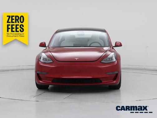 Red 2021 Tesla Model 3 Performance