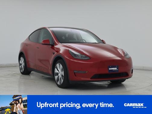 Red 2023 Tesla Model Y Long Range