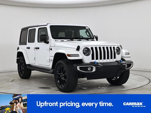 White 2023 Jeep Wrangler 4xe Unlimited Sahara