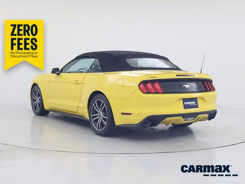 Yellow 2017 Ford Mustang Ecoboost Premium