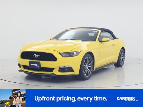 Yellow 2017 Ford Mustang Ecoboost Premium