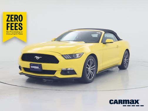 Yellow 2017 Ford Mustang Ecoboost Premium