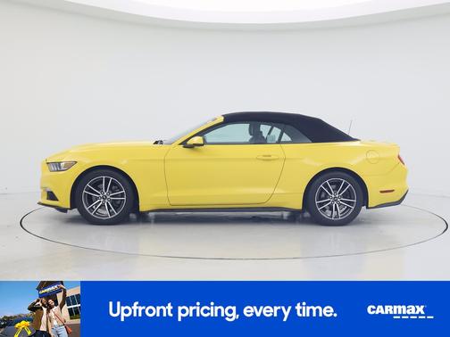 Yellow 2017 Ford Mustang Ecoboost Premium