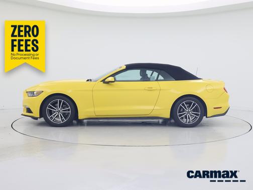 Yellow 2017 Ford Mustang Ecoboost Premium