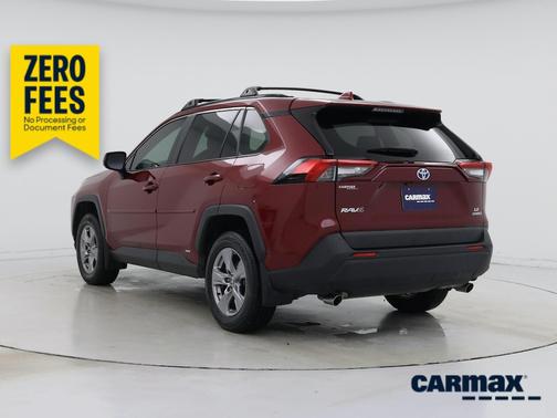 Red 2022 Toyota RAV4 Hybrid LE