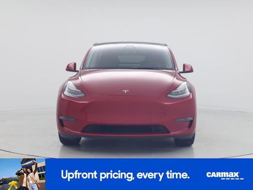 Red 2021 Tesla Model Y Standard Range