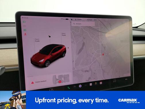 Red 2021 Tesla Model Y Standard Range