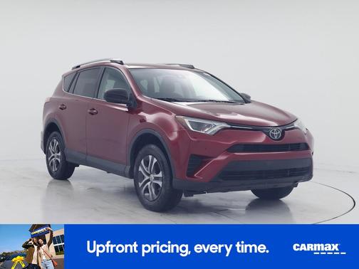Red 2018 Toyota RAV4 LE