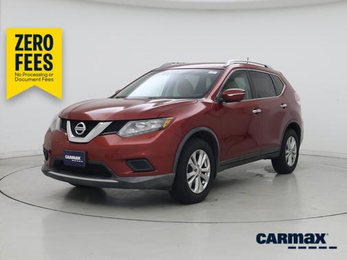 Red 2016 Nissan Rogue SV