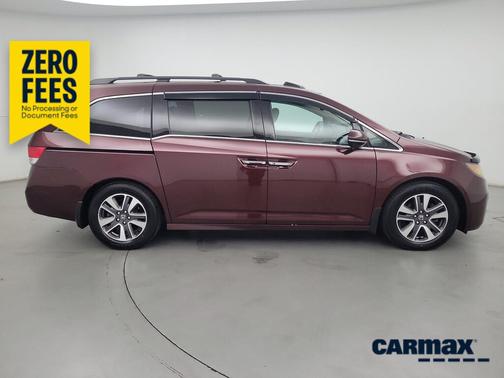 Burgundy 2015 Honda Odyssey Touring Elite