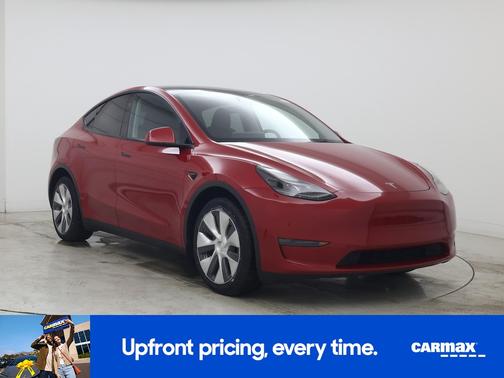 Red 2023 Tesla Model Y Long Range