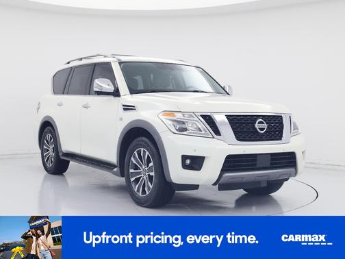 White 2020 Nissan Armada Platinum