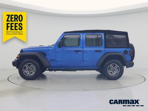 Blue 2023 Jeep Wrangler Unlimited Sport S