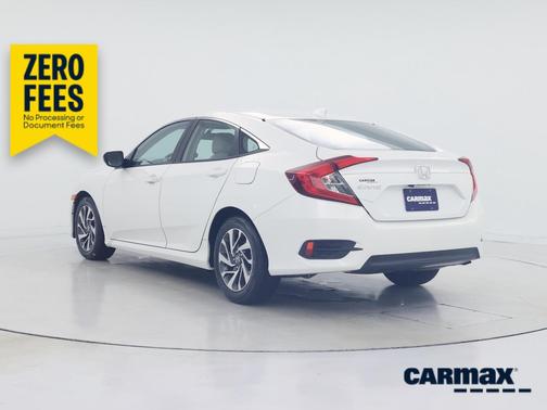 White 2018 Honda Civic EX