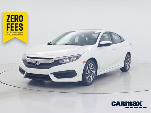 White 2018 Honda Civic EX