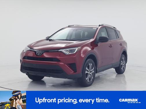 Red 2018 Toyota RAV4 LE