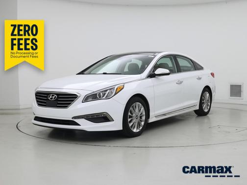 White 2015 Hyundai SONATA Limited