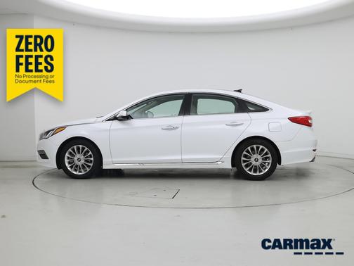 White 2015 Hyundai SONATA Limited