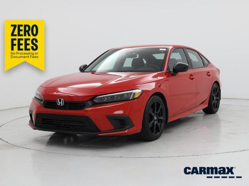 Red 2022 Honda Civic Sport