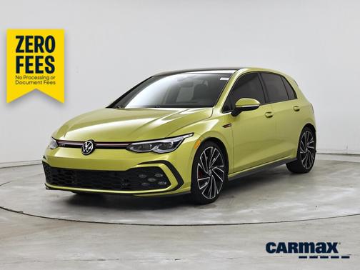 Yellow 2022 Volkswagen Golf GTI Autobahn