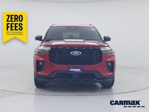 Red 2025 Ford Explorer ST-Line