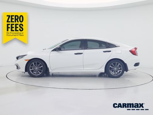White 2021 Honda Civic EX