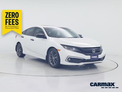 White 2021 Honda Civic EX