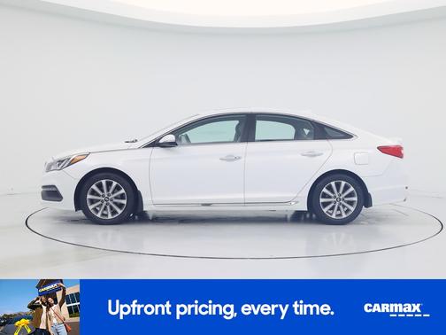 White 2017 Hyundai SONATA Limited