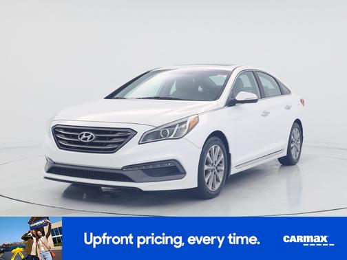 White 2017 Hyundai SONATA Limited