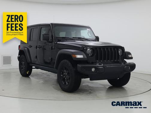 Black 2022 Jeep Wrangler Unlimited Willys