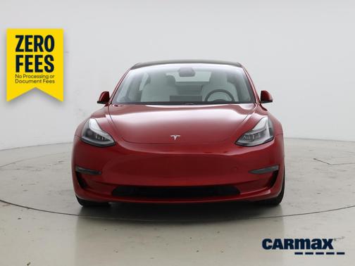 Red 2021 Tesla Model 3 Performance