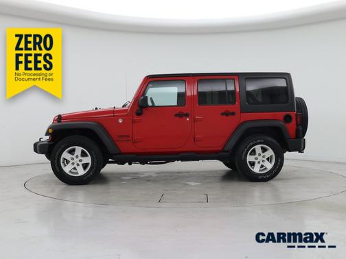 Red 2018 Jeep Wrangler Unlimited Sport S