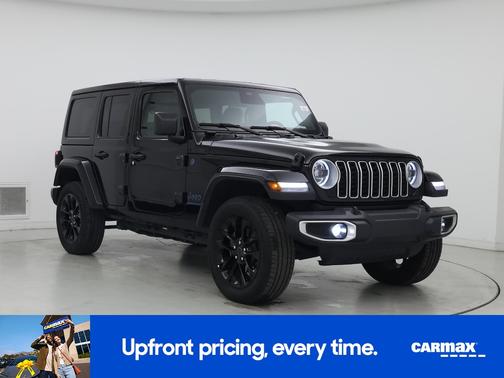 Black 2025 Jeep Wrangler 4xe Sahara