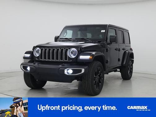 Black 2025 Jeep Wrangler 4xe Sahara