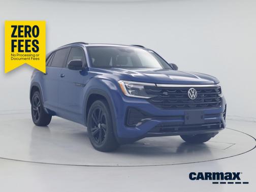 Blue 2026 Volkswagen Atlas Cross Sport SEL R-Line Black