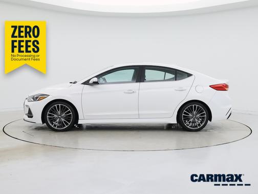 White 2018 Hyundai ELANTRA Sport