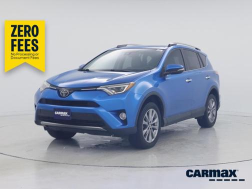 Blue 2017 Toyota RAV4 Limited