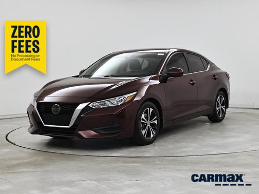 Burgundy 2021 Nissan Sentra SV