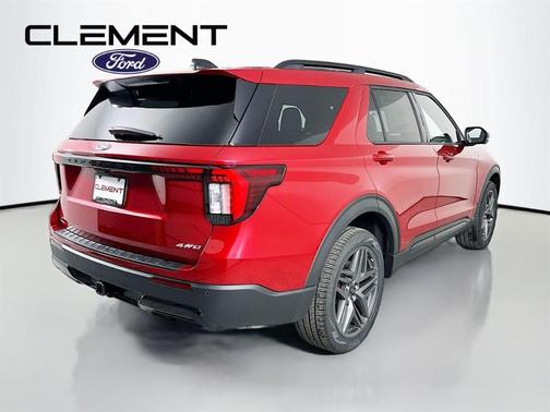 Rapid Red Metallic Tinted Clearcoat 2026 Ford Explorer ST-Line