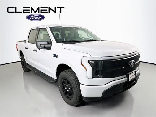 White Metallic 2025 Ford F-150 Lightning XLT