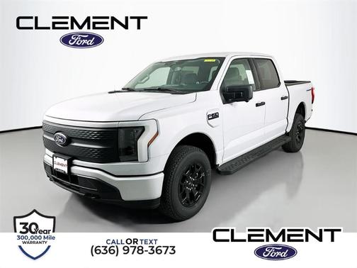 White Metallic 2025 Ford F-150 Lightning XLT