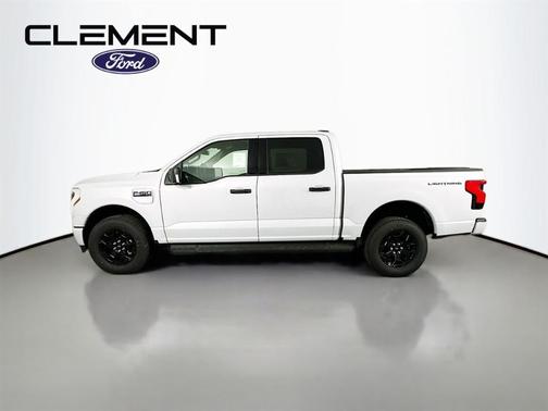 White Metallic 2025 Ford F-150 Lightning XLT