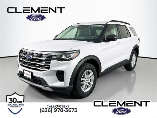 Space White Metallic 2026 Ford Explorer Active