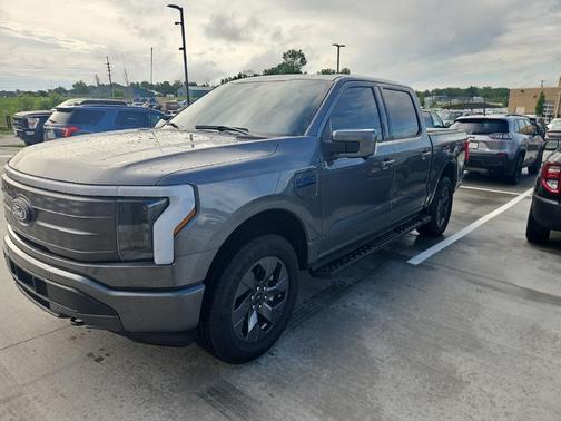 Gray Metallic 2025 Ford F-150 Lightning LARIAT