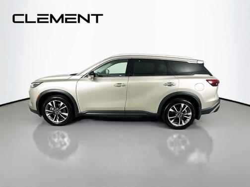 Warm Titanium 2023 INFINITI QX60 Luxe