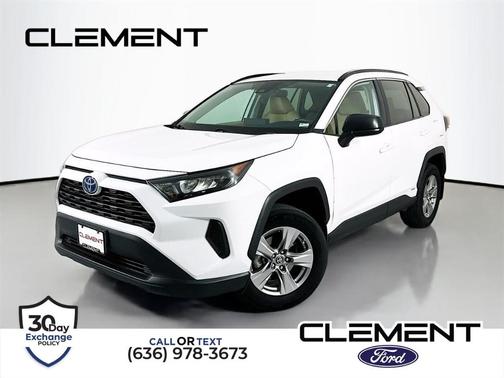 White 2022 Toyota RAV4 Hybrid LE