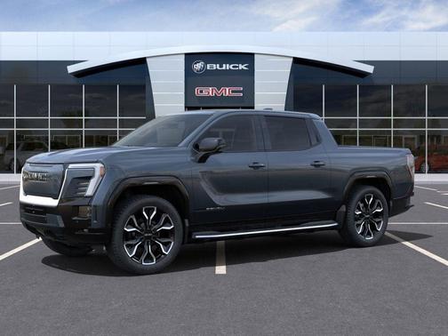Deep Ocean Metallic 2025 GMC Sierra EV Extended Range Denali