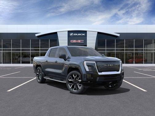 Deep Ocean Metallic 2025 GMC Sierra EV Extended Range Denali