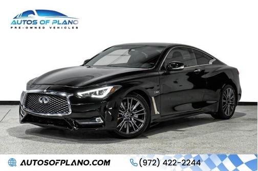 Midnight Black 2017 INFINITI Q60 3.0T Red Sport 400
