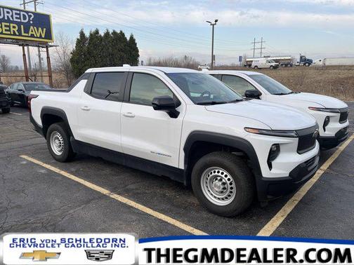 Summit White 2025 Chevrolet Silverado EV Work Truck